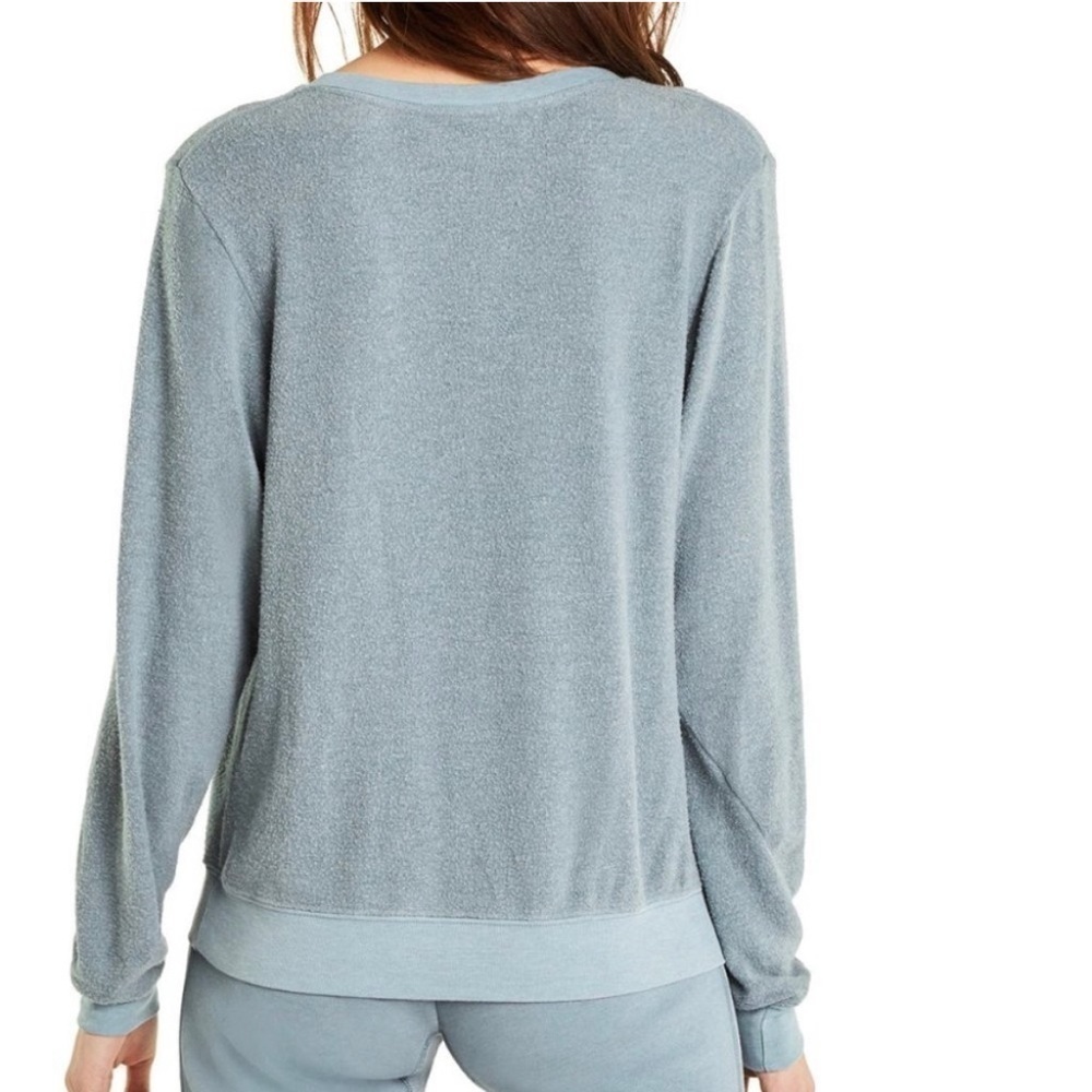 🦊💋 WILDFOX Single Taken Dogs V-Neck Baggy Beach Jumper Medium NWT - Picture 11 of 14